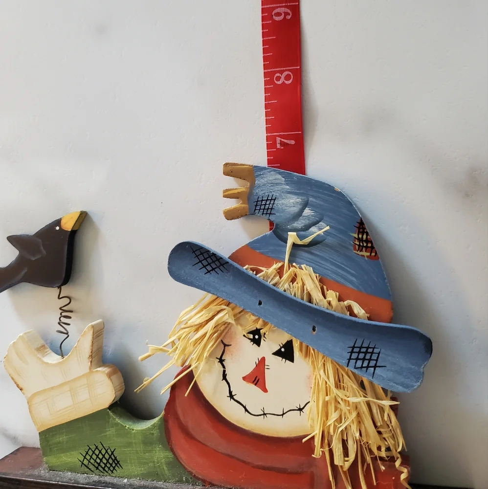 Fall THYME Scarecrow Wood Sign